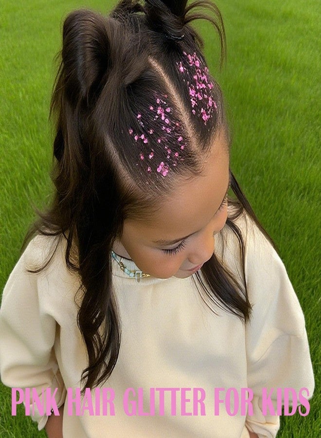 بامينفي قلم جليتر وردي للشعر من بامينيفاي، ترتر كبير للجسم والوجه، ملابس حفلات موسيقية للنساء، طلاء للجسم للهالوين، إكسسوارات وردية لامعة مقاومة للماء لمهرجانات الموسيقى وأسبوع الروح - Image 2